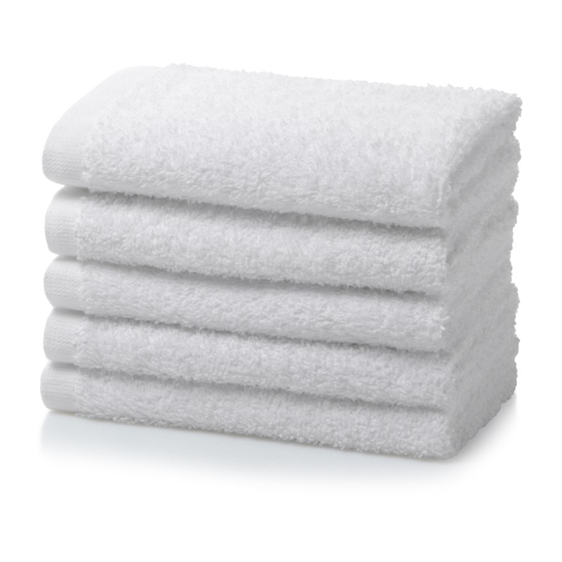 500 GSM White plane hand towels